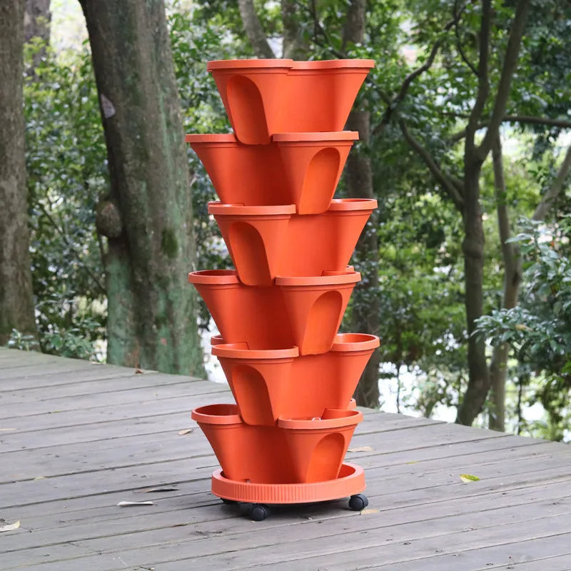 Vertical Cultivation Greenhouse With Tray And Wheels