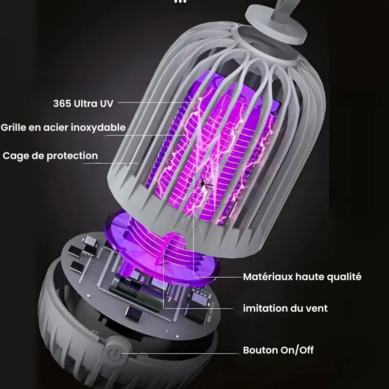 Lampada UV repellente per zanzare - 2000 mAh