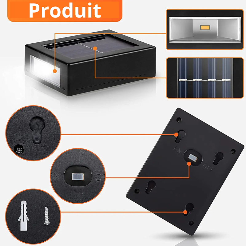 LED Solar Wall Lamps IP65