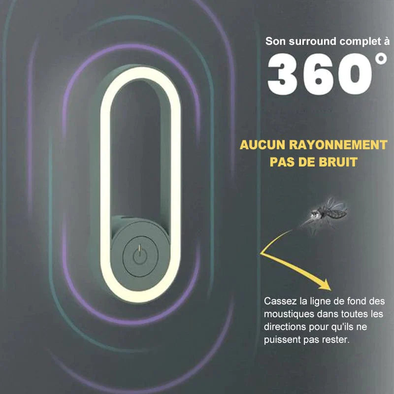 Luce notturna antizanzare a LED ad ultrasuoni