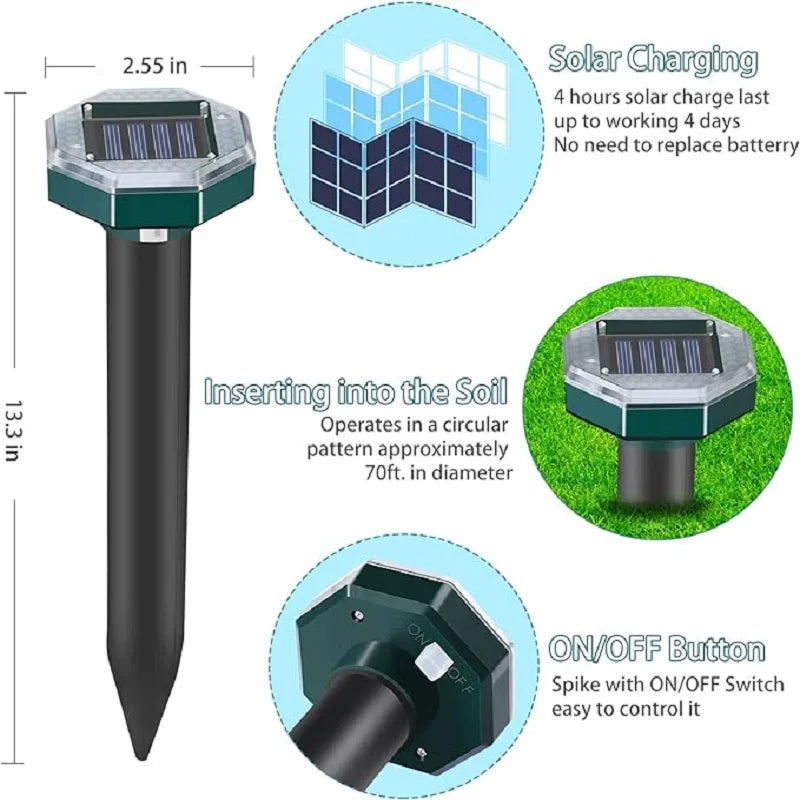 Ultrasonic Solar Pest Repellent