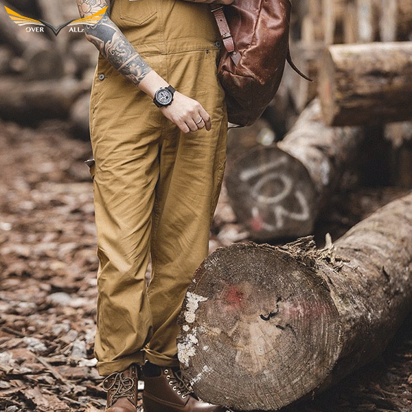 Unisex corduroy tuinbroek