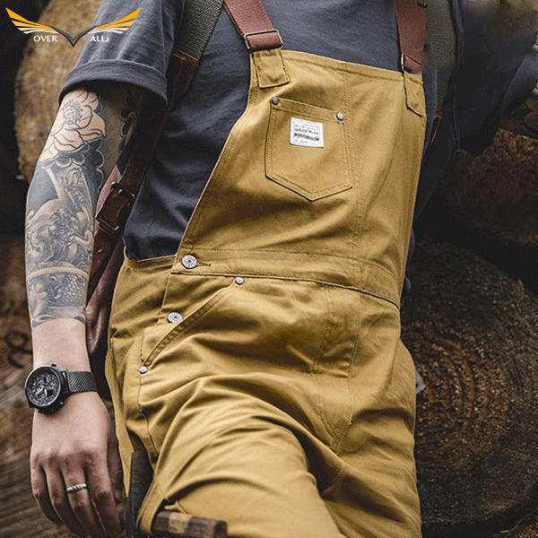 Unisex corduroy tuinbroek