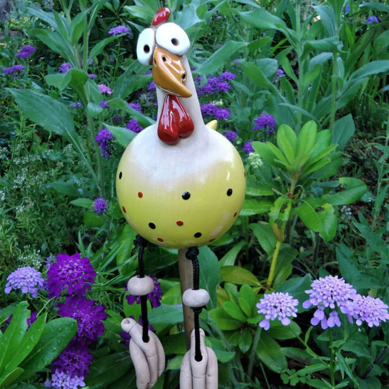 Polli da giardino in resina