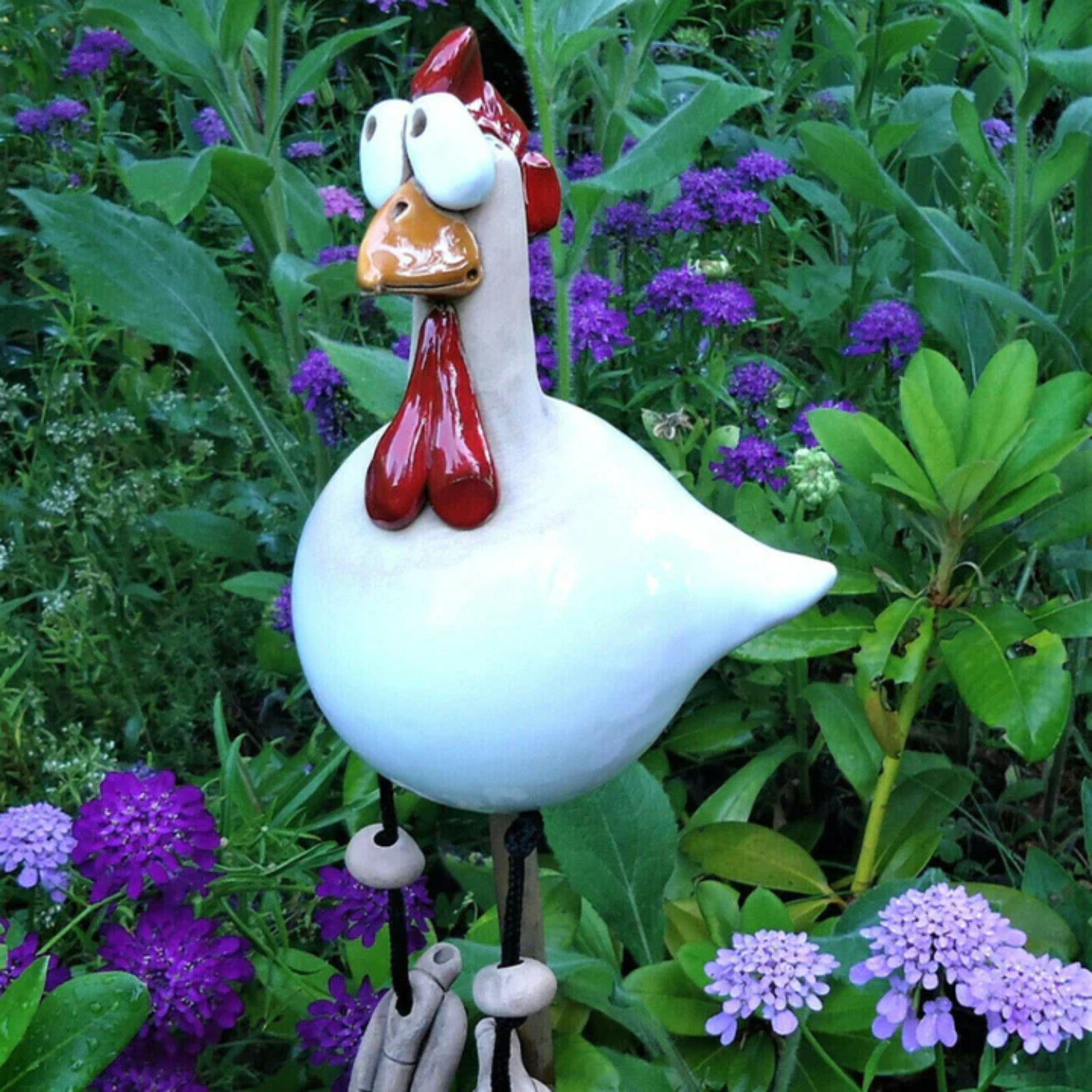 Polli da giardino in resina